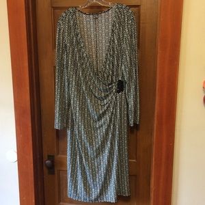 MUSE faux wrap dress